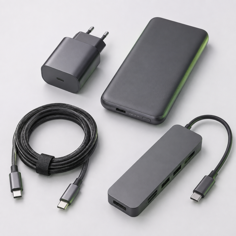 Acessórios em fundo claro