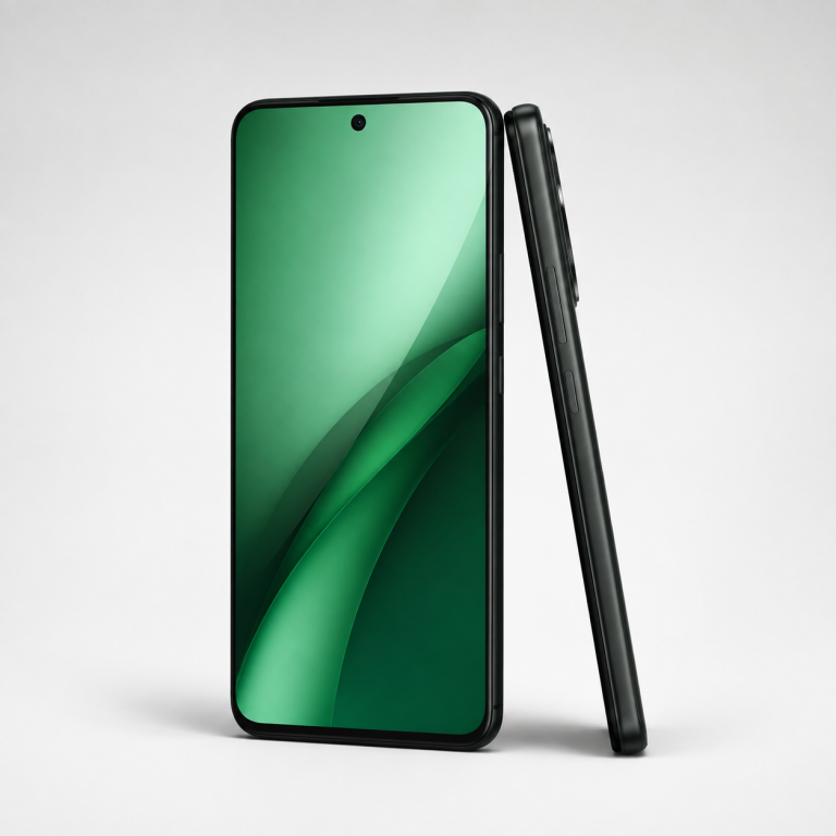 Smartphones em fundo claro